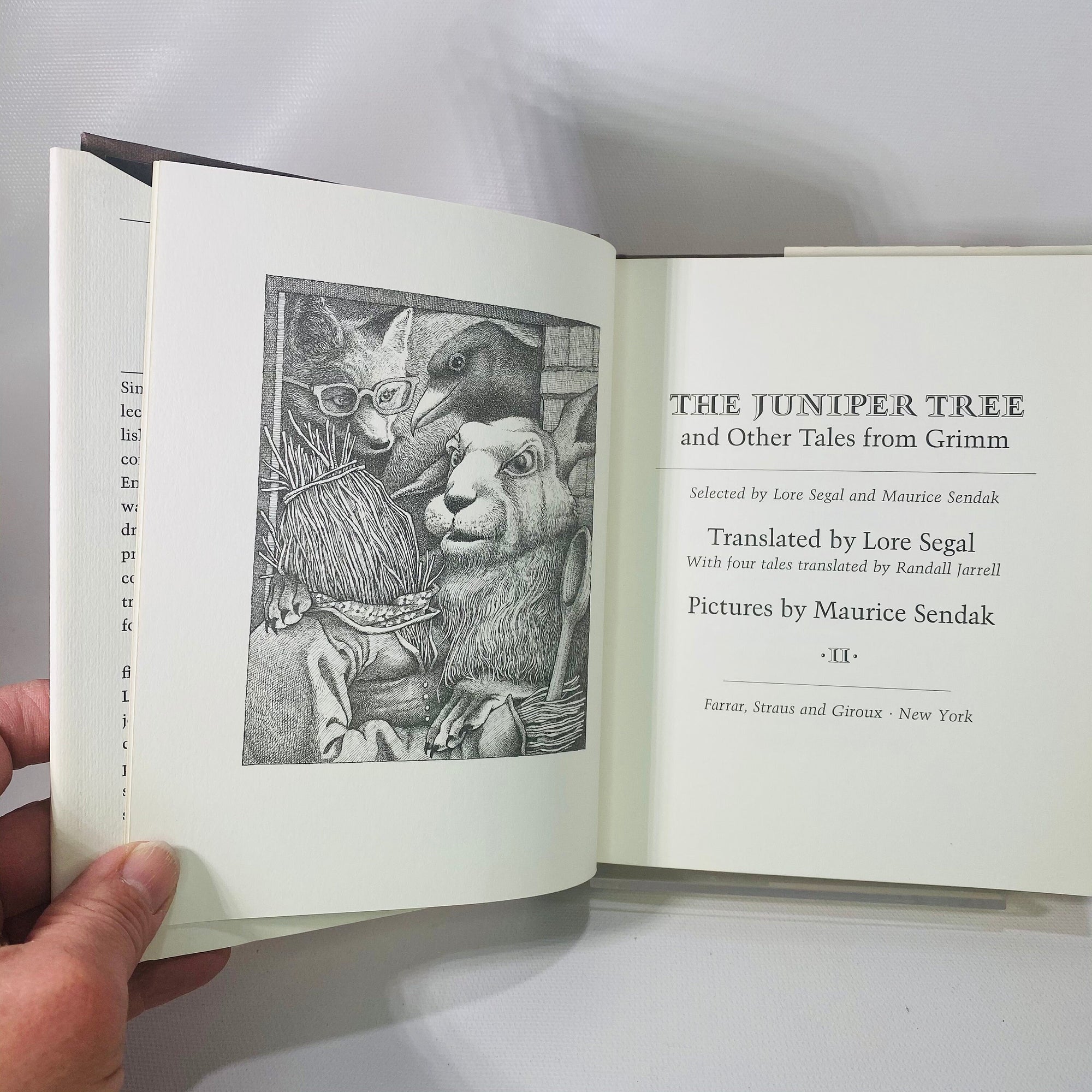 The Juniper Tree and other Tales from Grimm Set translated by Lore Segal 1974 Farrar Straus & Giroux Vintage Books