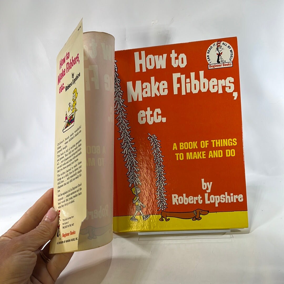 How to Make Flibbers, etc a Book of Things to Make and Do by Robert Lopshire 1964 Random House Part of the I Can Read SeriesVintage Book