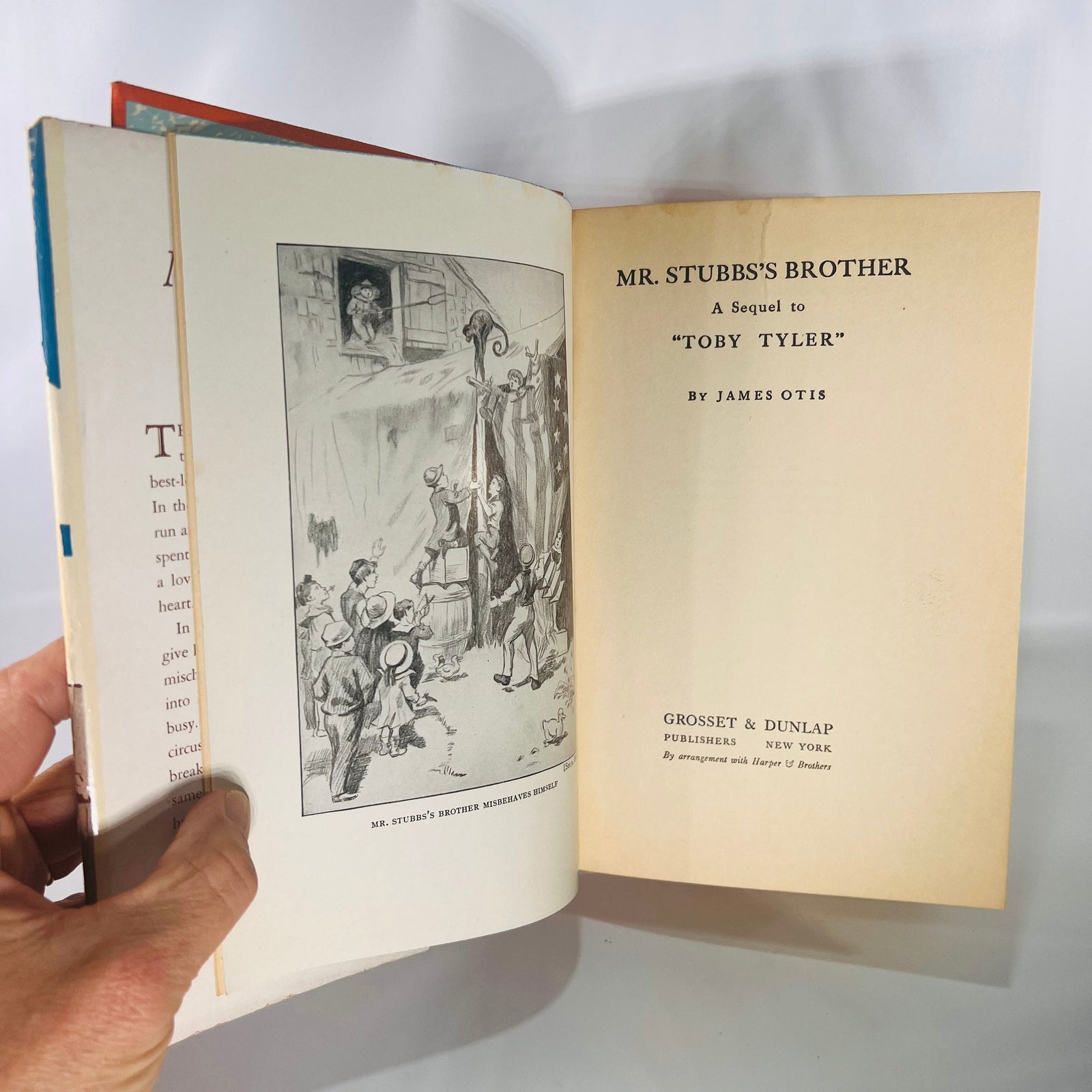 Mr. Stubbs's Brother by James Otis 1910 Grosset & Dunlap Vintage Book