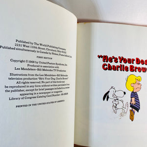 He's Your Dog, Charlie Brown by Charles M. Schulz First Edition 1967Vintage Book