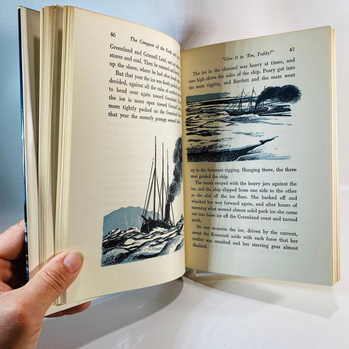 The Conquest of the North and South Poles by Russell Owen 1953 No. 27 Landmark BooksVintage Book