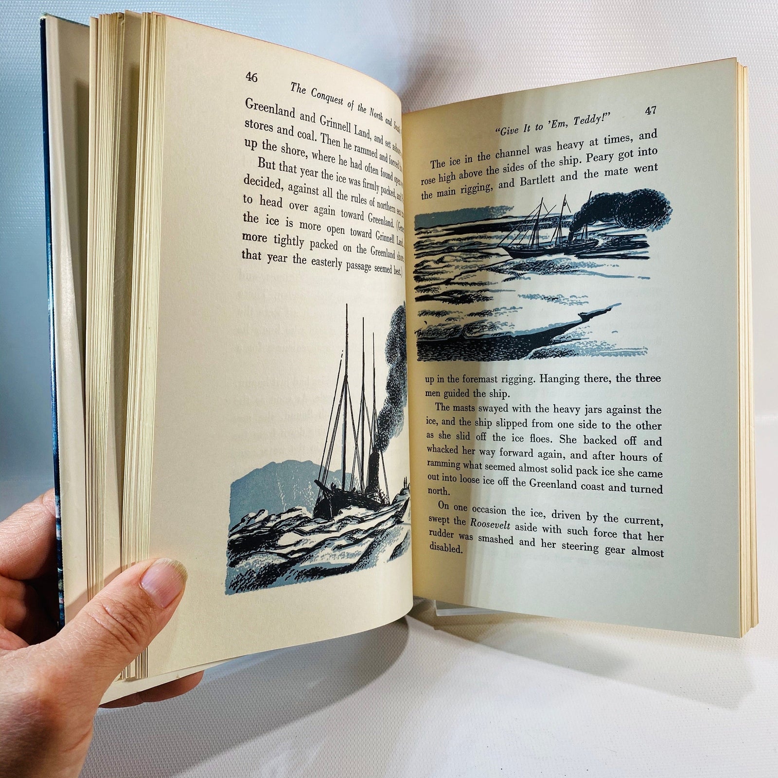 The Conquest of the North and South Poles by Russell Owen 1953 No. 27 Landmark BooksVintage Book
