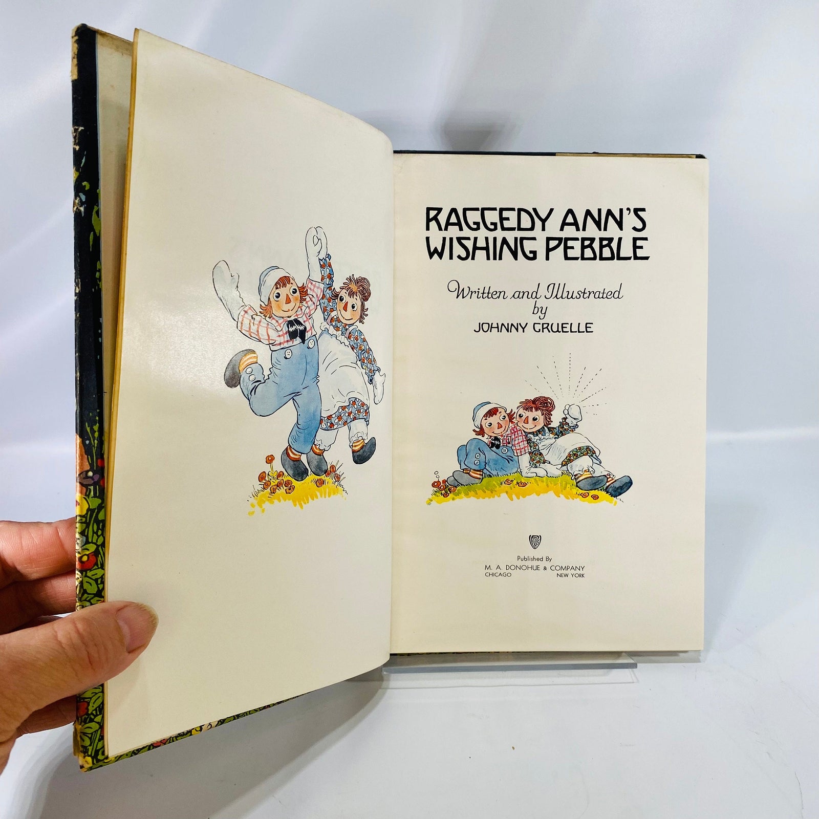 Raggedy Ann's Wishing Pebble by Johnny Gruelle 1925 M.A.Donohue & CompanyVintage Book