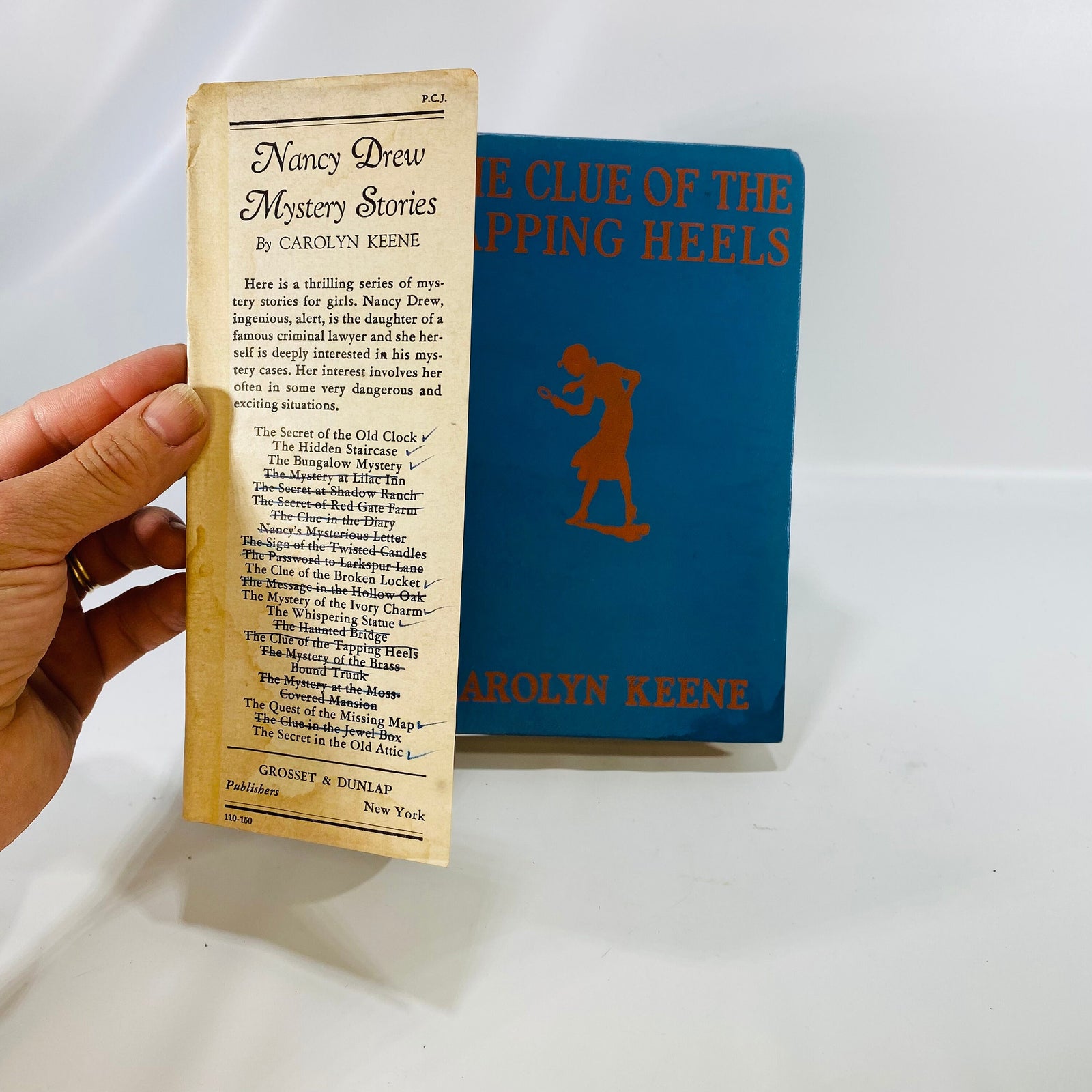 Nancy Drew Mystery Stories The Clue of the Tapping Shoes #16 by Carolyn Keene 1939 Grosset & Dunlap Inc.Vintage Book