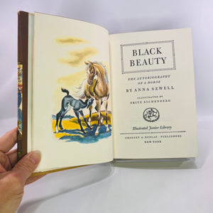 Black Beauty The Autobiography of a Horse by Anna Sewell 1976 Illustrated Junior Library Grosset & DunlapVintage Book