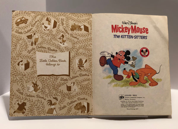 Little Golden Book Official Walt Disney's Mickey Mouse Club The Kitten ...