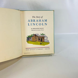 The Story of Abraham Lincoln A Vintage Children's Book by Bernadine Bailey 1941 Rand McNally & CoVintage Book