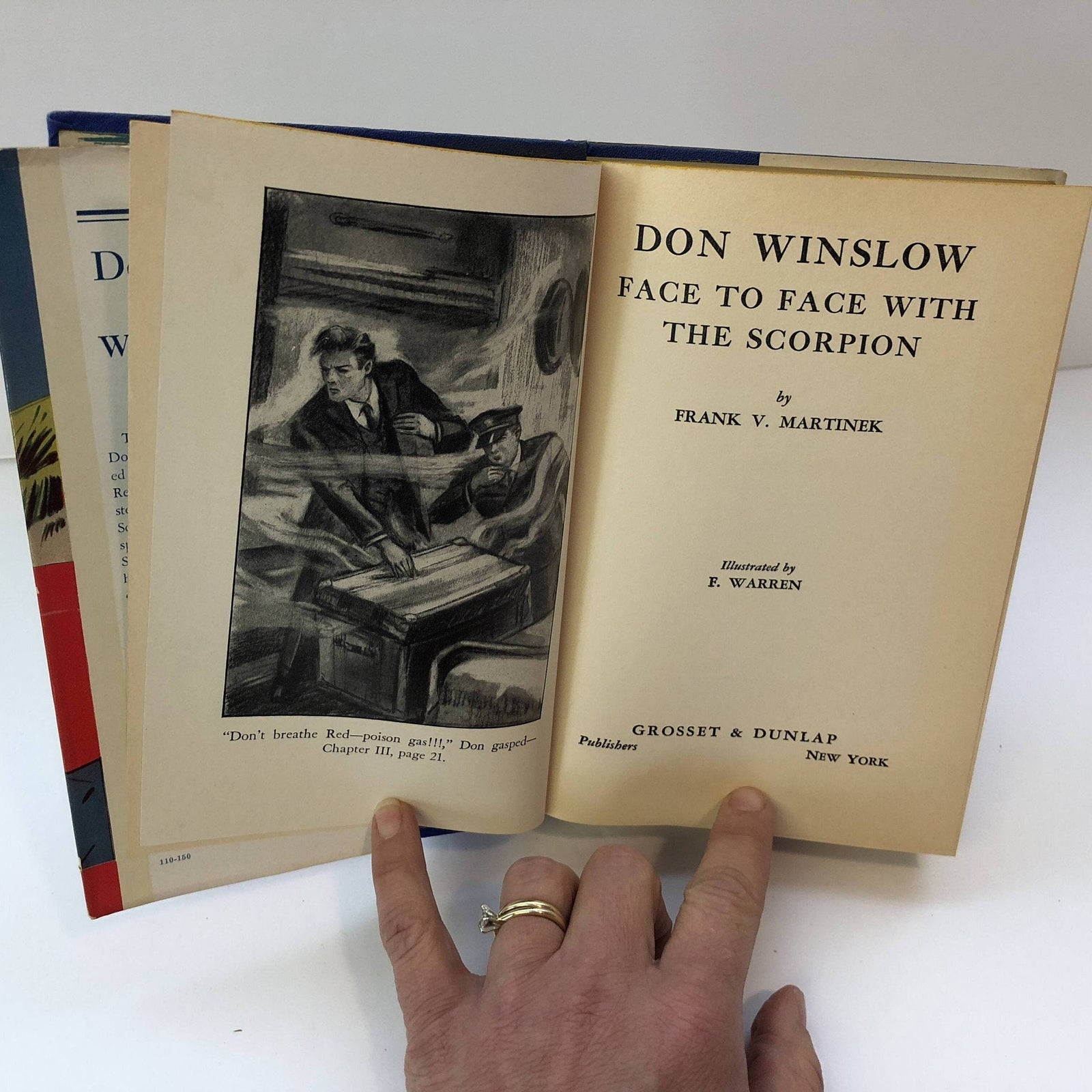 Don Winslow Series Face to Face with the Scorpion by Frank V. Martinek 1940 With Original Dust Jacket Vintage BookVintage Book
