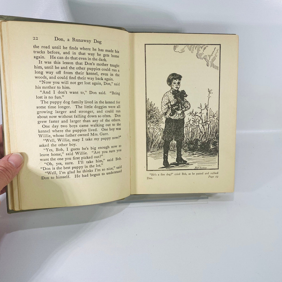 Don a Runaway Dog by Richard Barnum A Kneetime Animal Stories 1915 Barse & HopkinsVintage Book