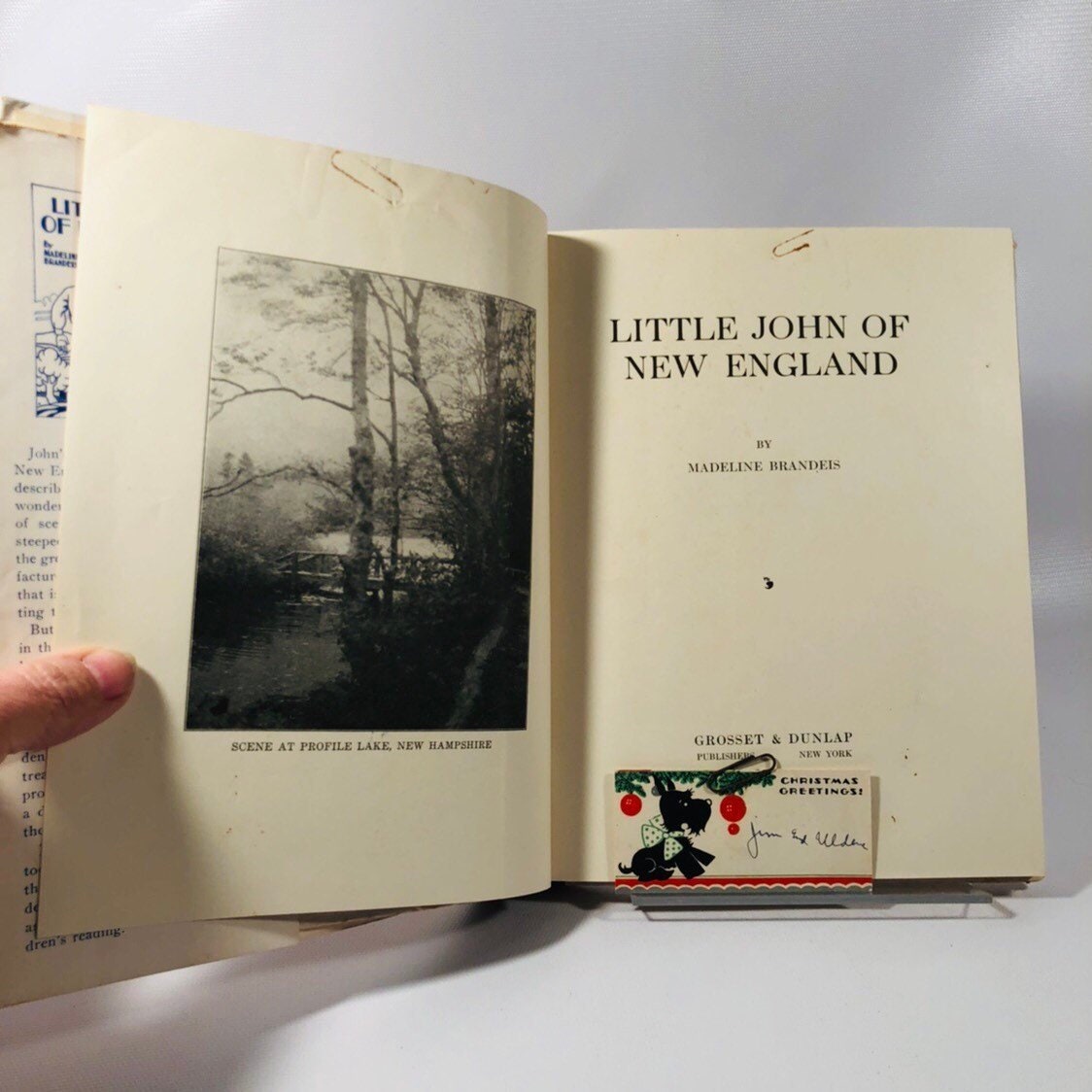 Little John of New England The Children of America Series by Madeline Brandeils  A Vintage Children's Book 1936 First EditionVintage Book