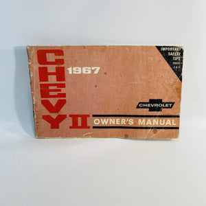 Chevy II 1967 Owner's Manual published by General Motors Corporation Detroit Mi.