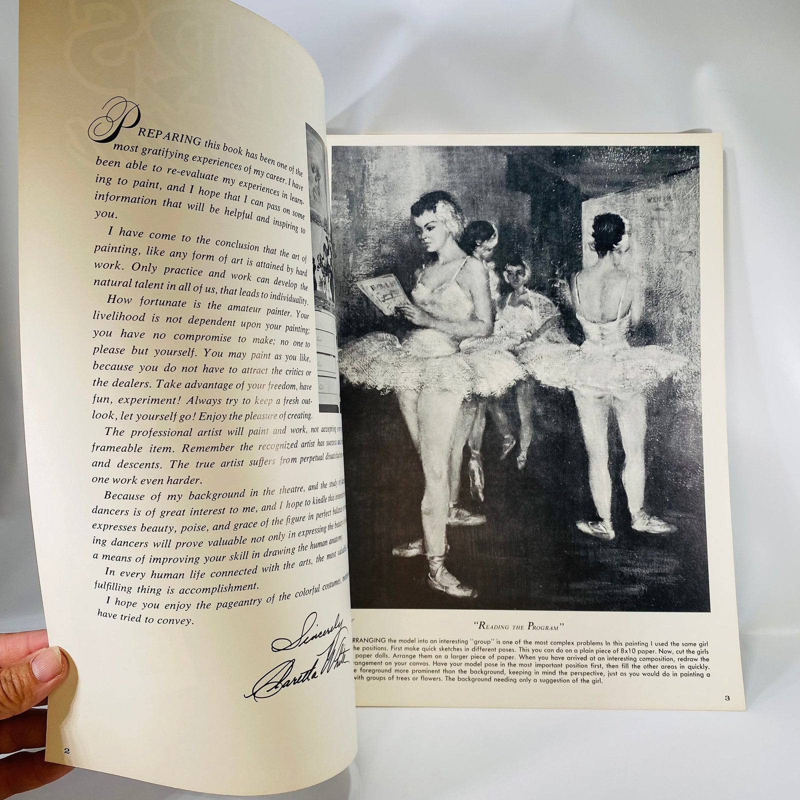 Dancers in Action an Art Instruction Book by Claretta White published by Walter T. Foster Publication #87