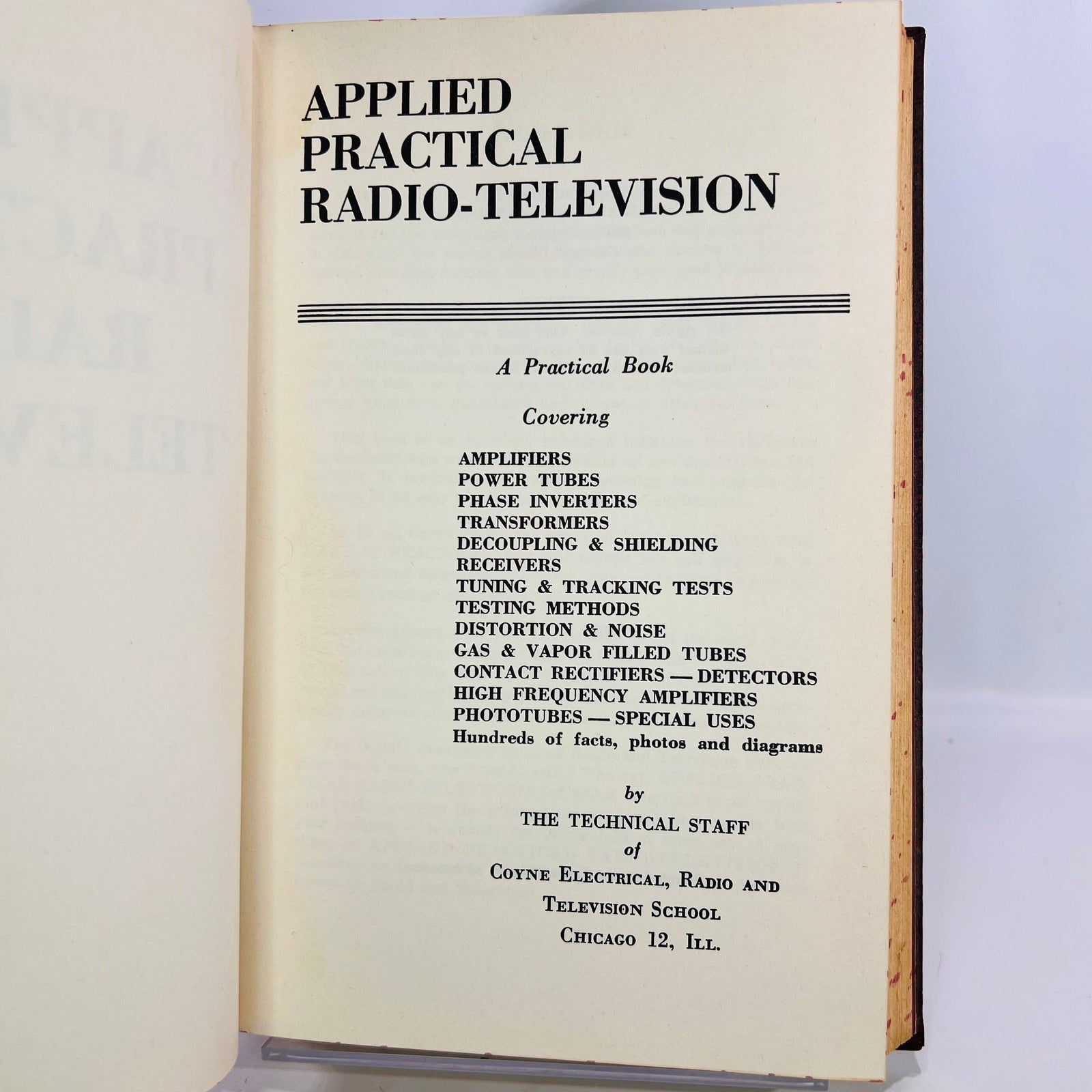 Radio and Television Circuits by the Technical Staff of Coyne Electrical 1957