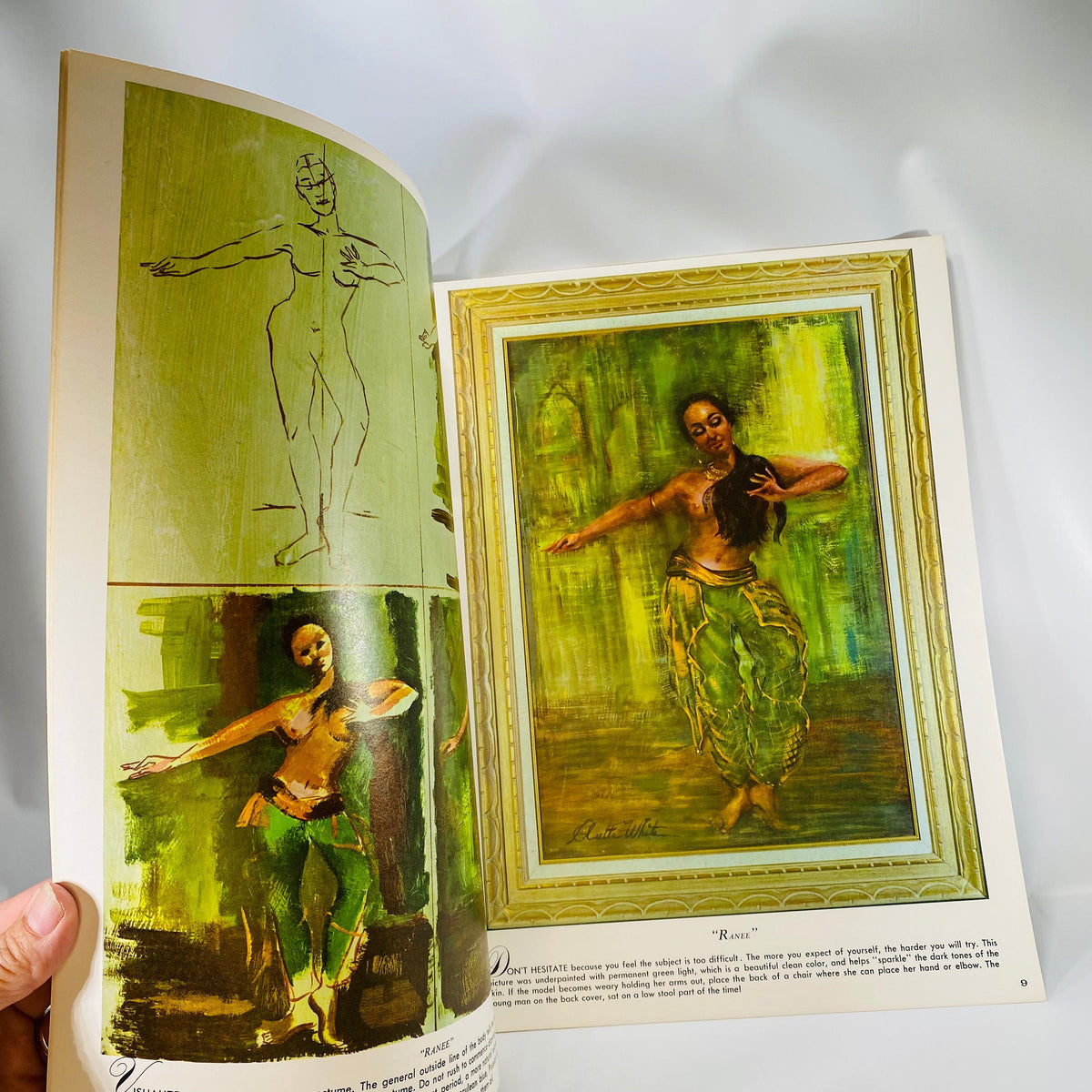 Dancers in Action an Art Instruction Book by Claretta White published by Walter T. Foster Publication #87