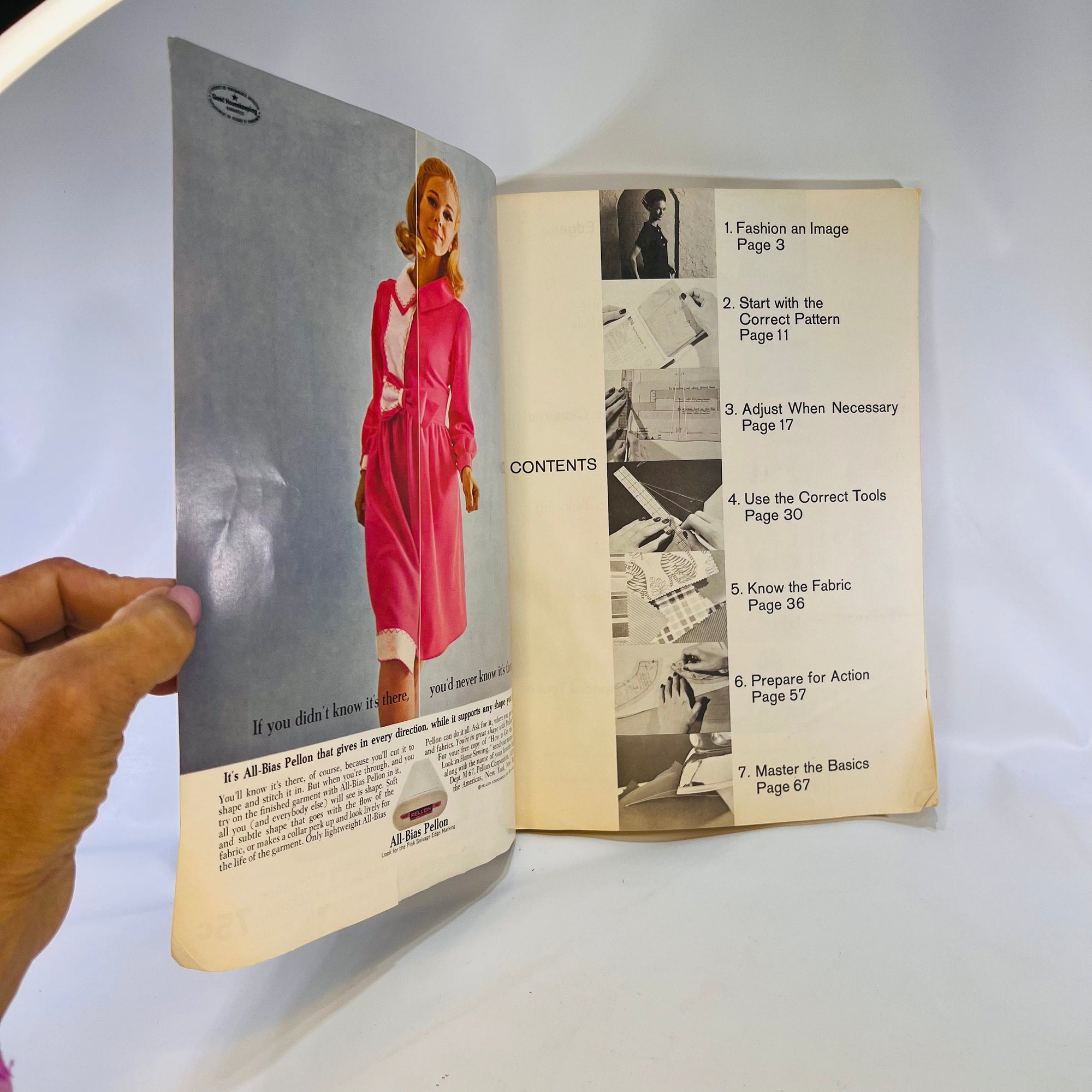 McCall's Step-By-Step Sewing Book 1967 The McCall's Corporation Vintage Sewing Guide with Patterns Sizing  Advertising & Photo Sewing