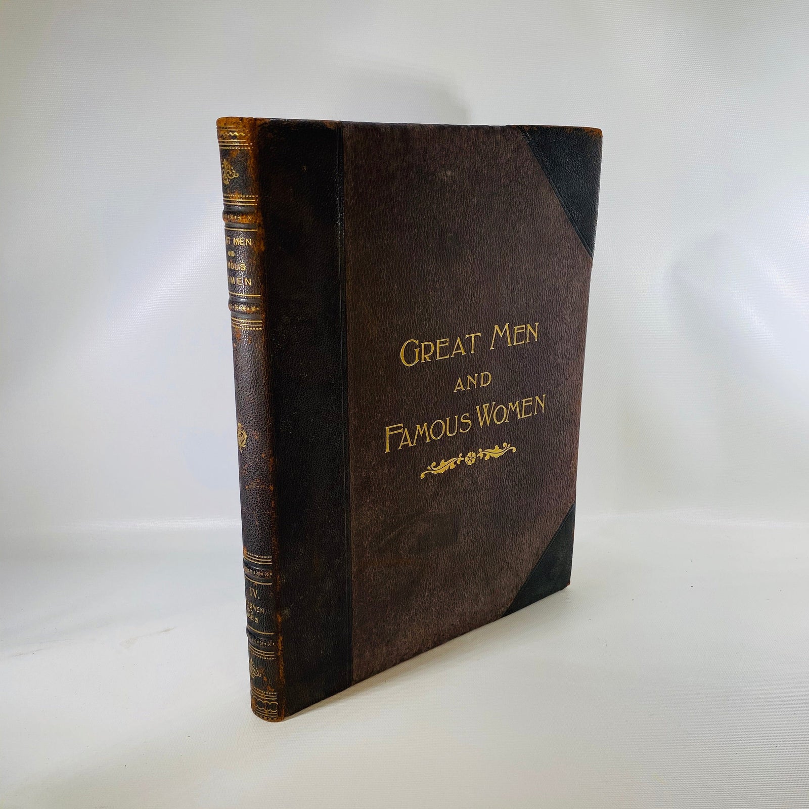 Great Men and Famous Women Volume Four 1894 A History shown in Sketches Vintage Book