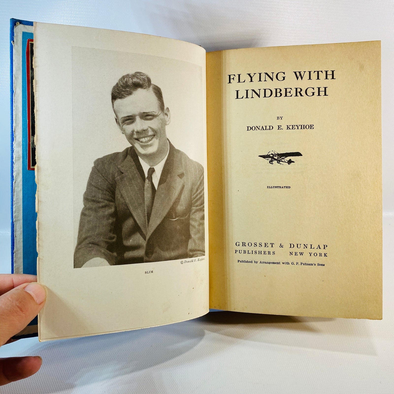Flying with Lindbergh by Donald E. Keyhoe 1929 Vintage Book