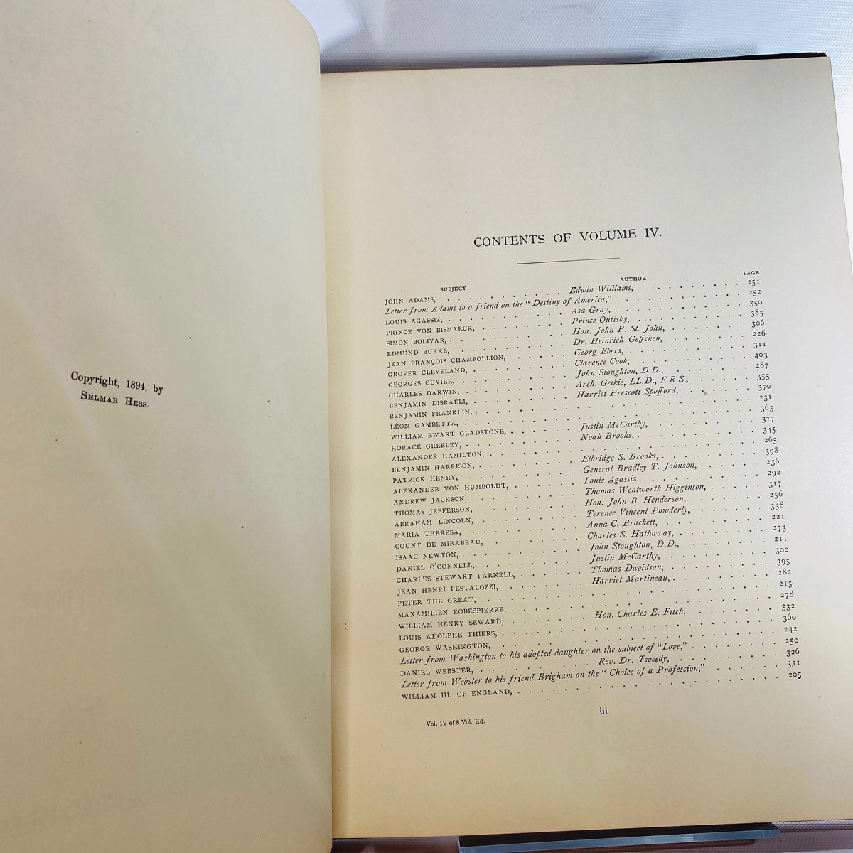 Great Men and Famous Women Volume Four 1894 A History shown in Sketches Vintage Book