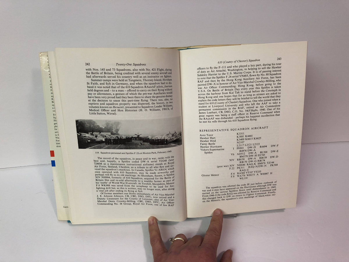 Twenty One Squadrons The Royal History of  Royal Aux. Air Force 1925-1957 By Leslie Hunt 1972 Vintage Book