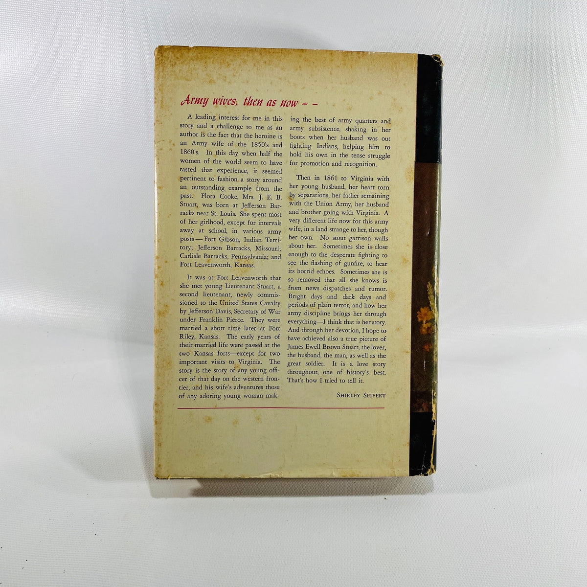 Farewell my General by Shirley Seifert 1954 Vintage Book