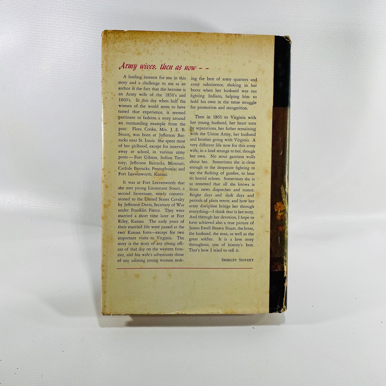 Farewell my General by Shirley Seifert 1954 Vintage Book