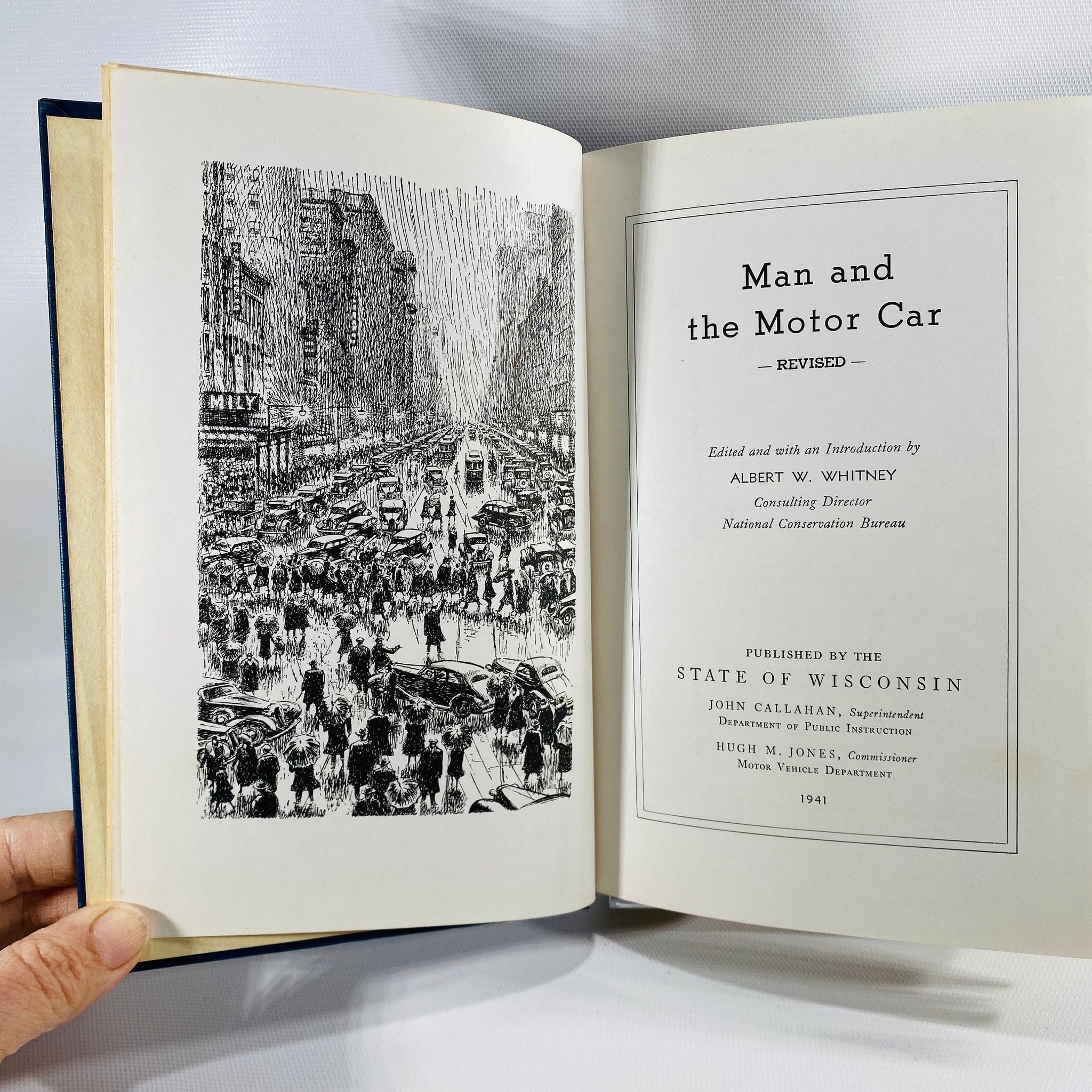 Man and the Motor Car Revised by Albert W. Whitney Published by the St -  Reading Vintage