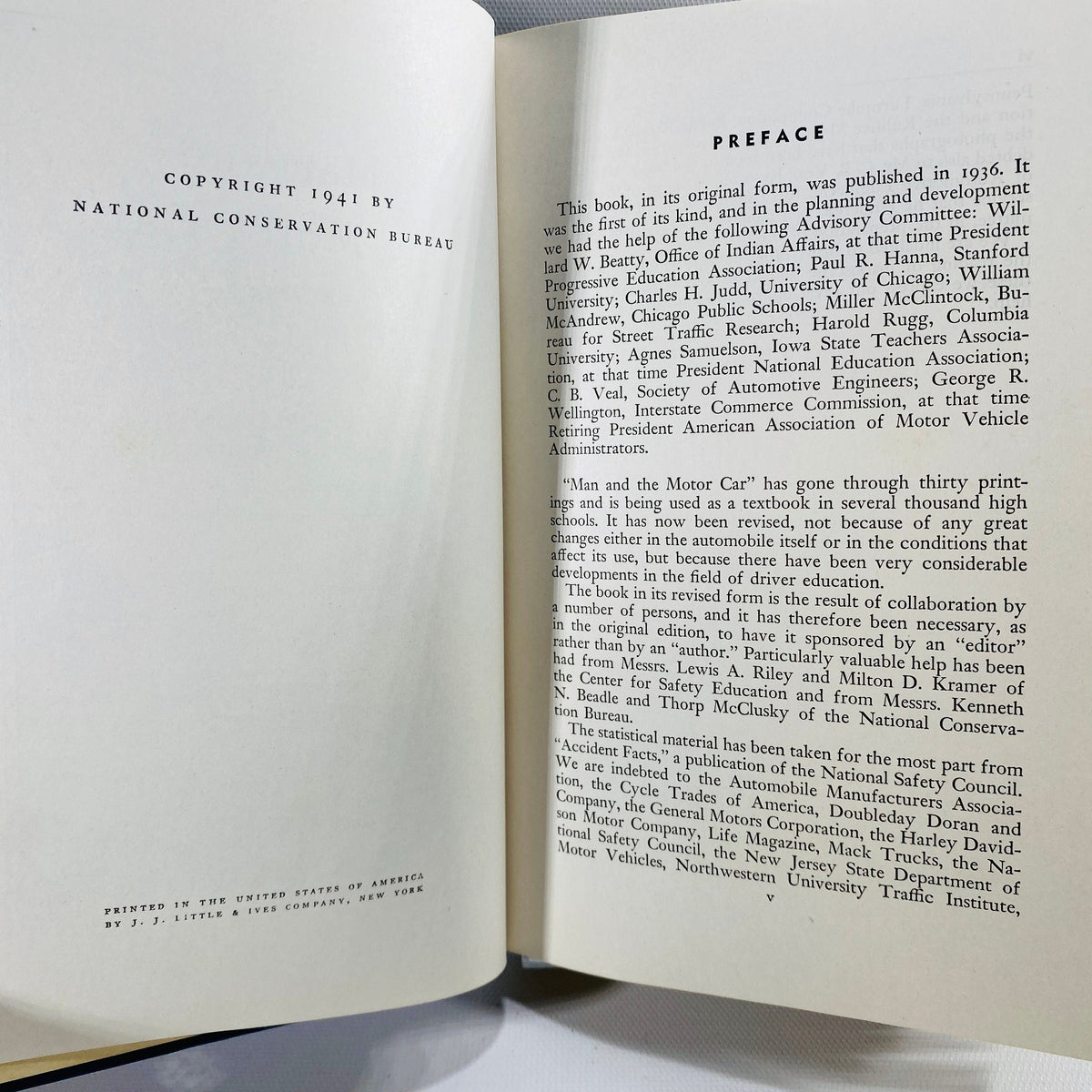 Man and the Motor Car Revised by Albert W. Whitney Published by the State of Wisconsin 1941 Vintage Book