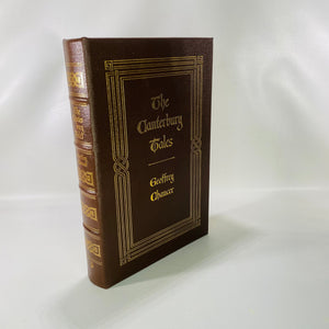 The Canterbury Tales by Geoffery Chaucer 1978 Vintage Classic Easton Press Collectable Leather Bound Fiction Book Gold Gilt Pages