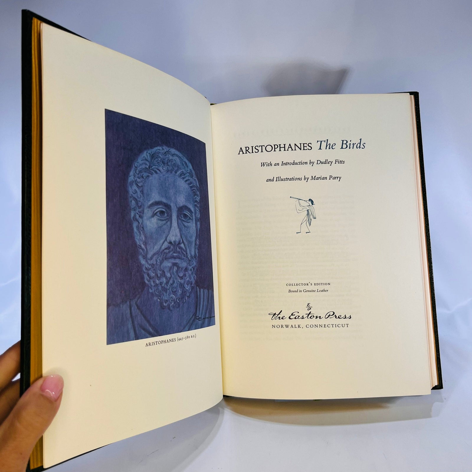 The Birds, The Frogs by Aristophanes introduction by Dudley Fitts 1979 Easton Press part of the 100 Greatest Books