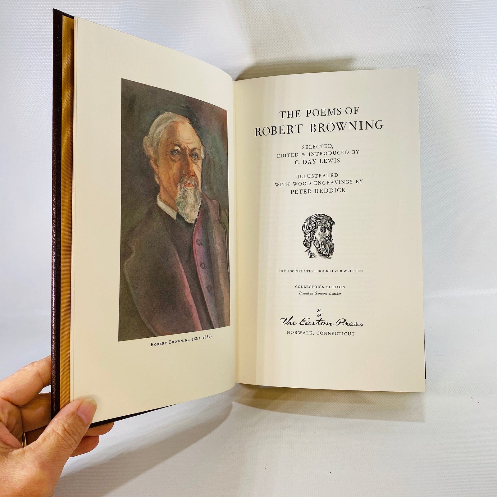 The Poems of Robert Browning illustrated with Wood Engravings 1979 Easton Press part of the 100 Greatest Books