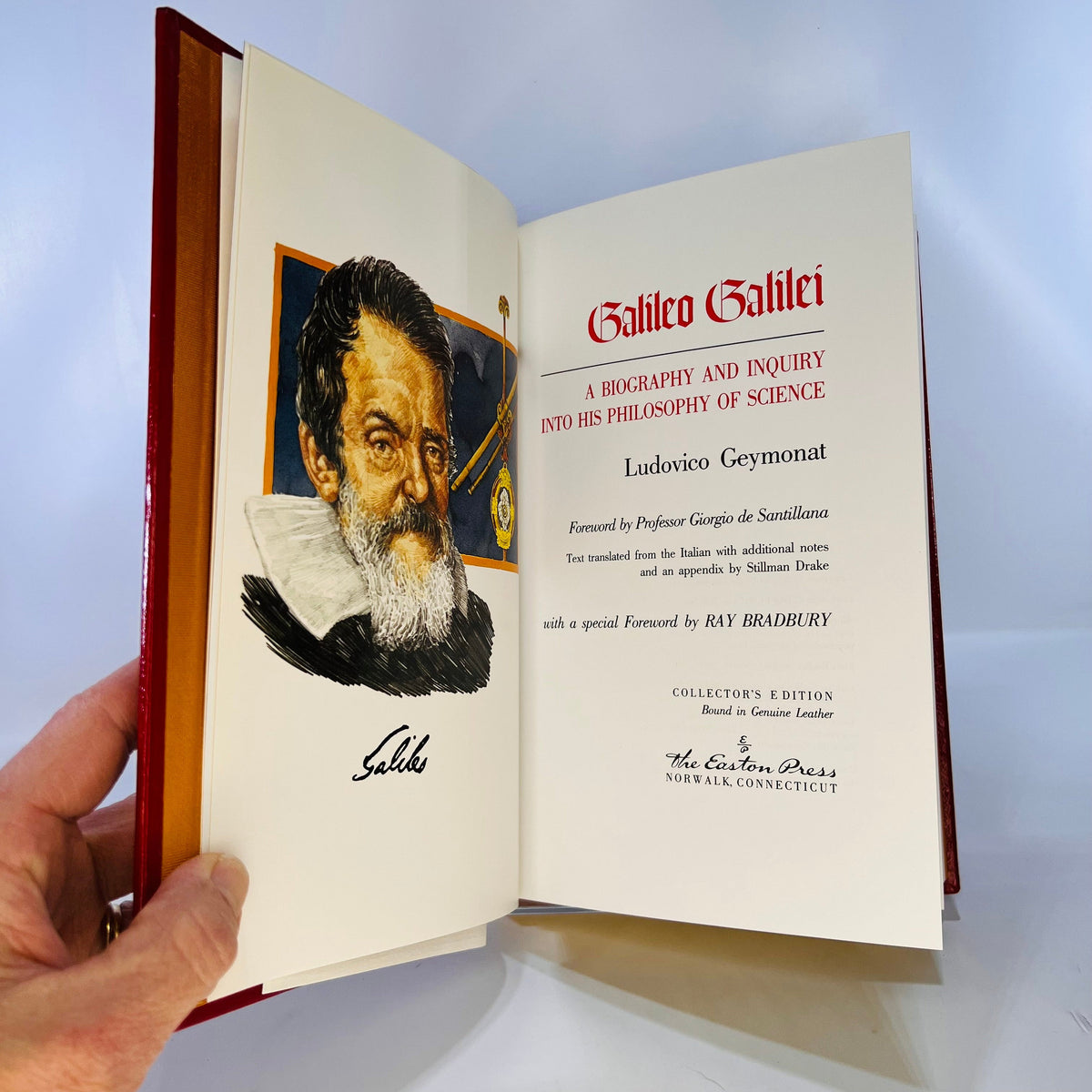 Galileo Galilei A Bio  Inquiry into his Philosophy of Science by Ludovico Geymonat 1990 Easton Press of the 100 Greatest Books