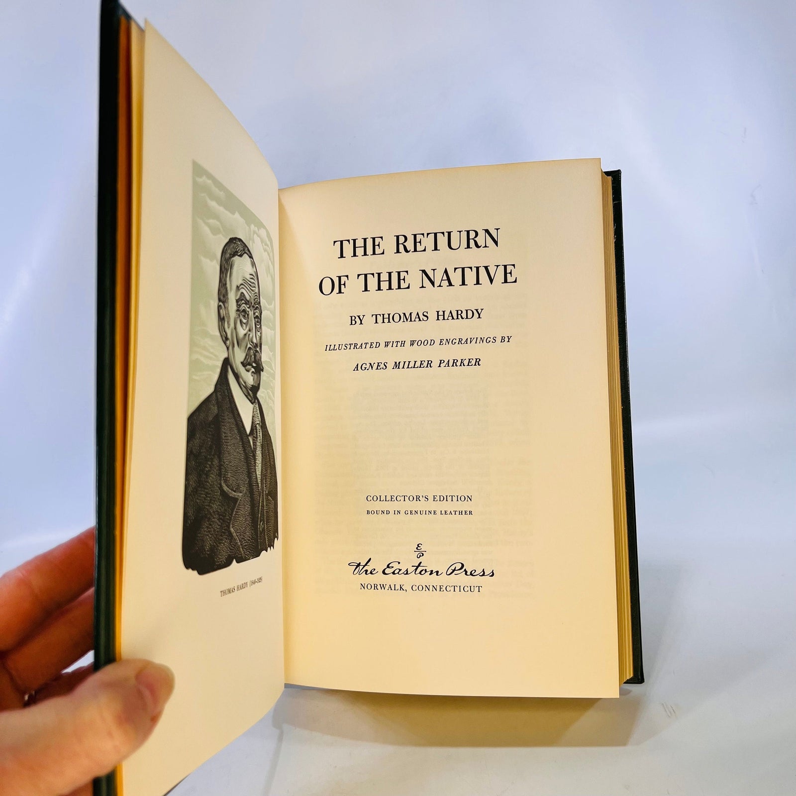 The Return of the Native by Thomas Hardy 1978 with Wood Engraving Vintage Classic Easton Press Collectable Leather Bound Book Gold Gilt Page