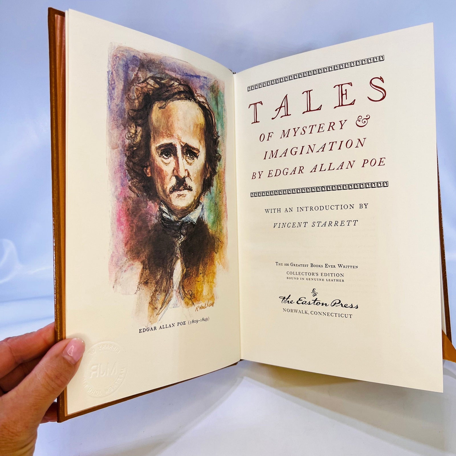 Tales of Mystery & Imagination by Edgar Allan Poe 1975 Easton Press part of the 100 Greatest Books .