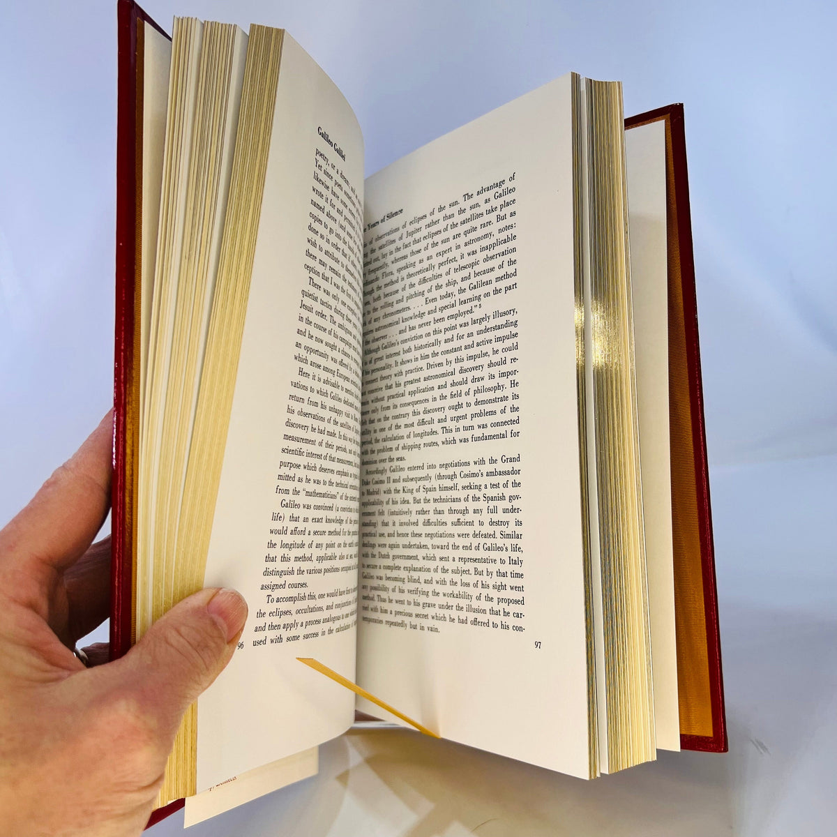 Galileo Galilei A Bio  Inquiry into his Philosophy of Science by Ludovico Geymonat 1990 Easton Press of the 100 Greatest Books