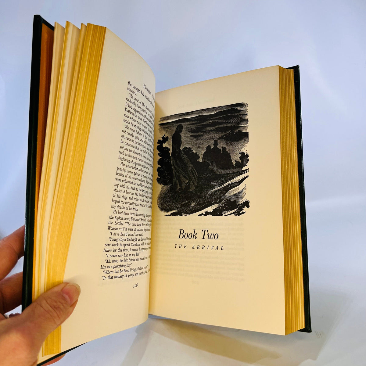 The Return of the Native by Thomas Hardy 1978 with Wood Engraving Vintage Classic Easton Press Collectable Leather Bound Book Gold Gilt Page