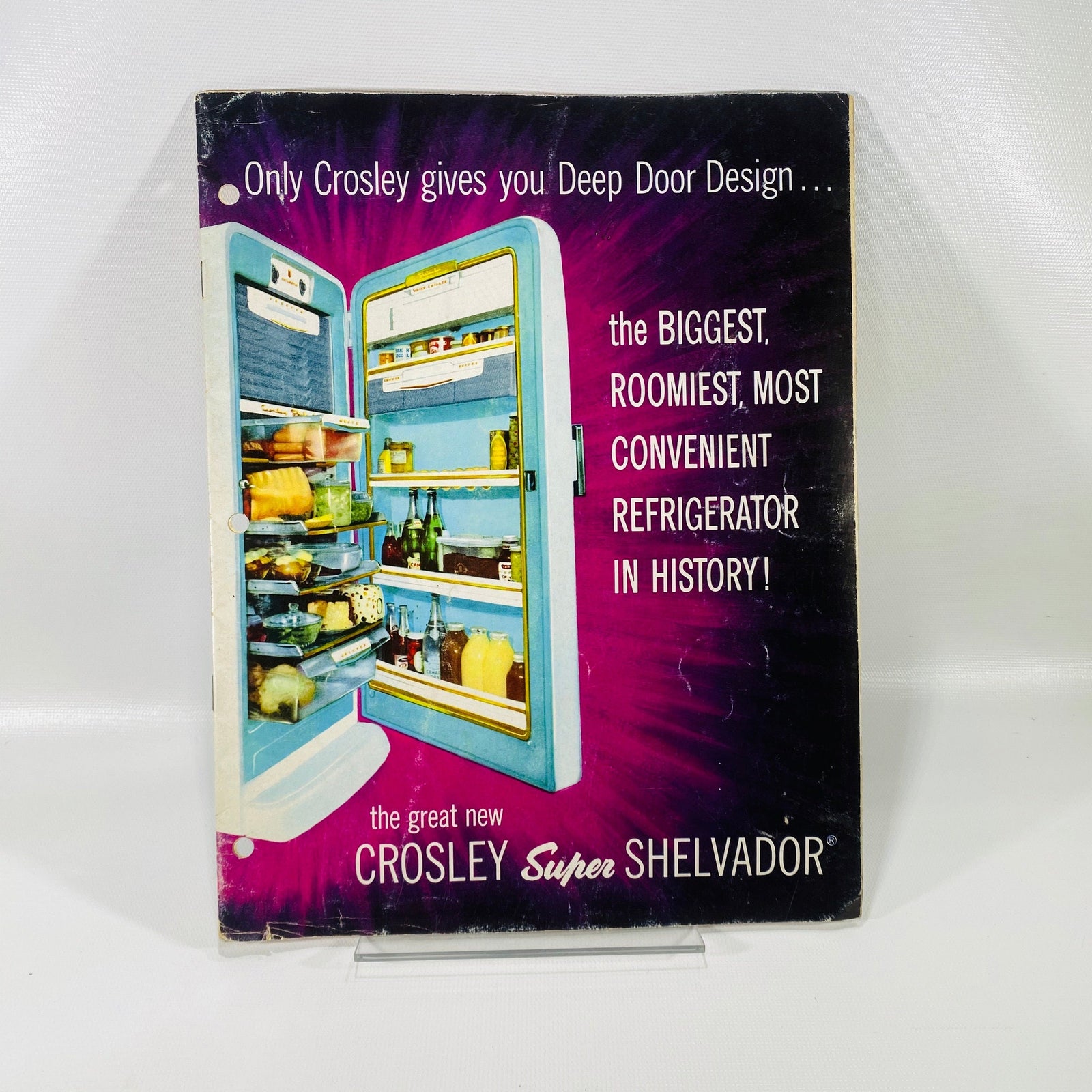Advertising Pamphlet for Crosby Super Shelvador Refrigerator by The Crosley Appliance and Electronics Division 1953