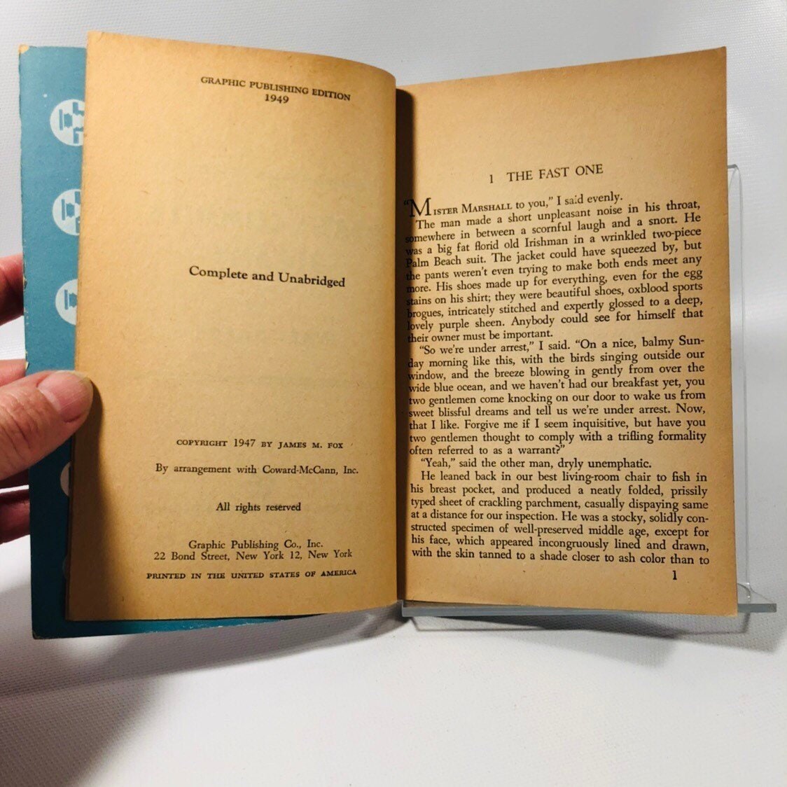 Vintage  Graphic Book Death Commits Bigamy by James M. Fox 1949