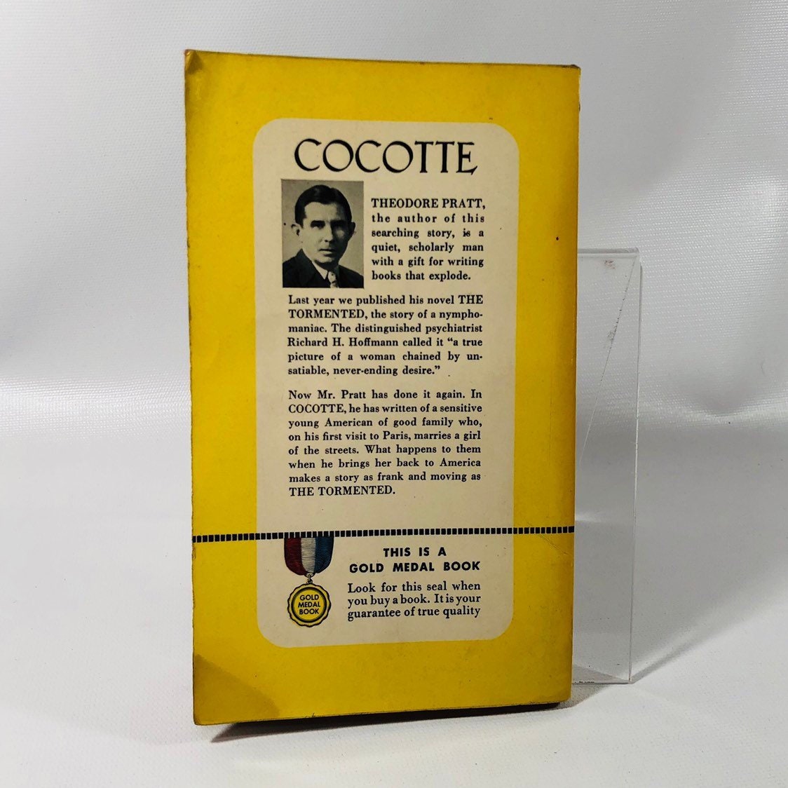 Vintage Paperback Cocotte A Paris Street Girl's Story by Theodore Pratt First Edition 1951 A Gold Medal Book 153