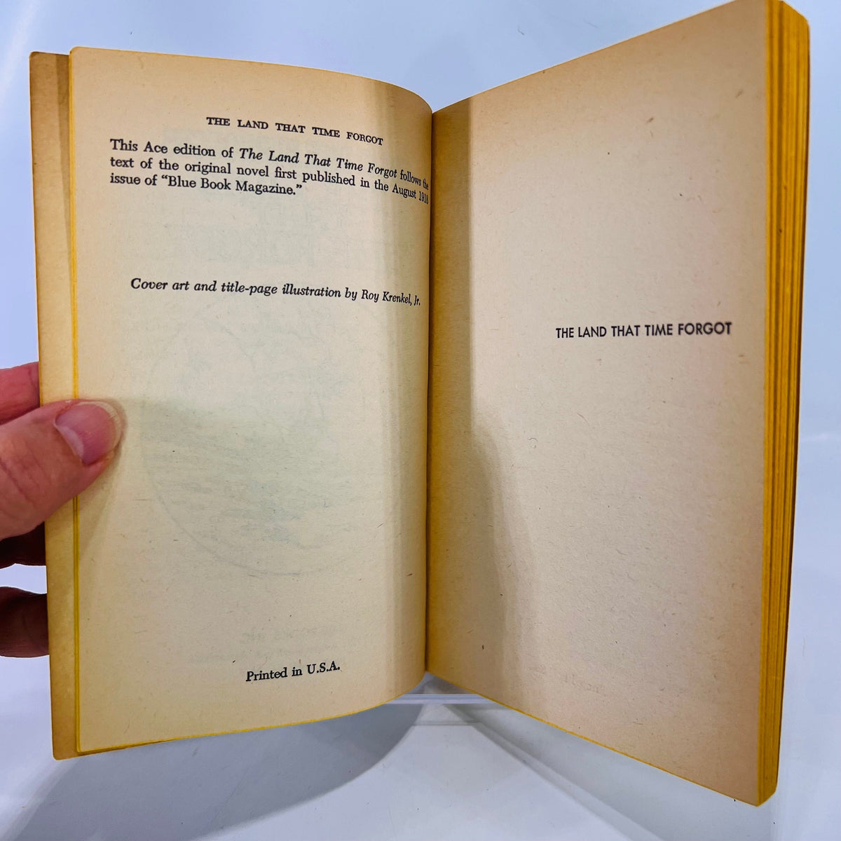 The Land that Time Forgot by Edgar Rice Burroughs F-213 Ace Books Inc.