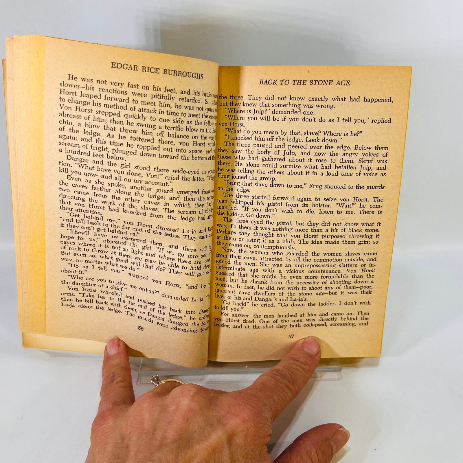 Back to the Stone Age A Castaway in Pellucidar by Edgar Rice Burroughs 1937 Ace Books Inc.