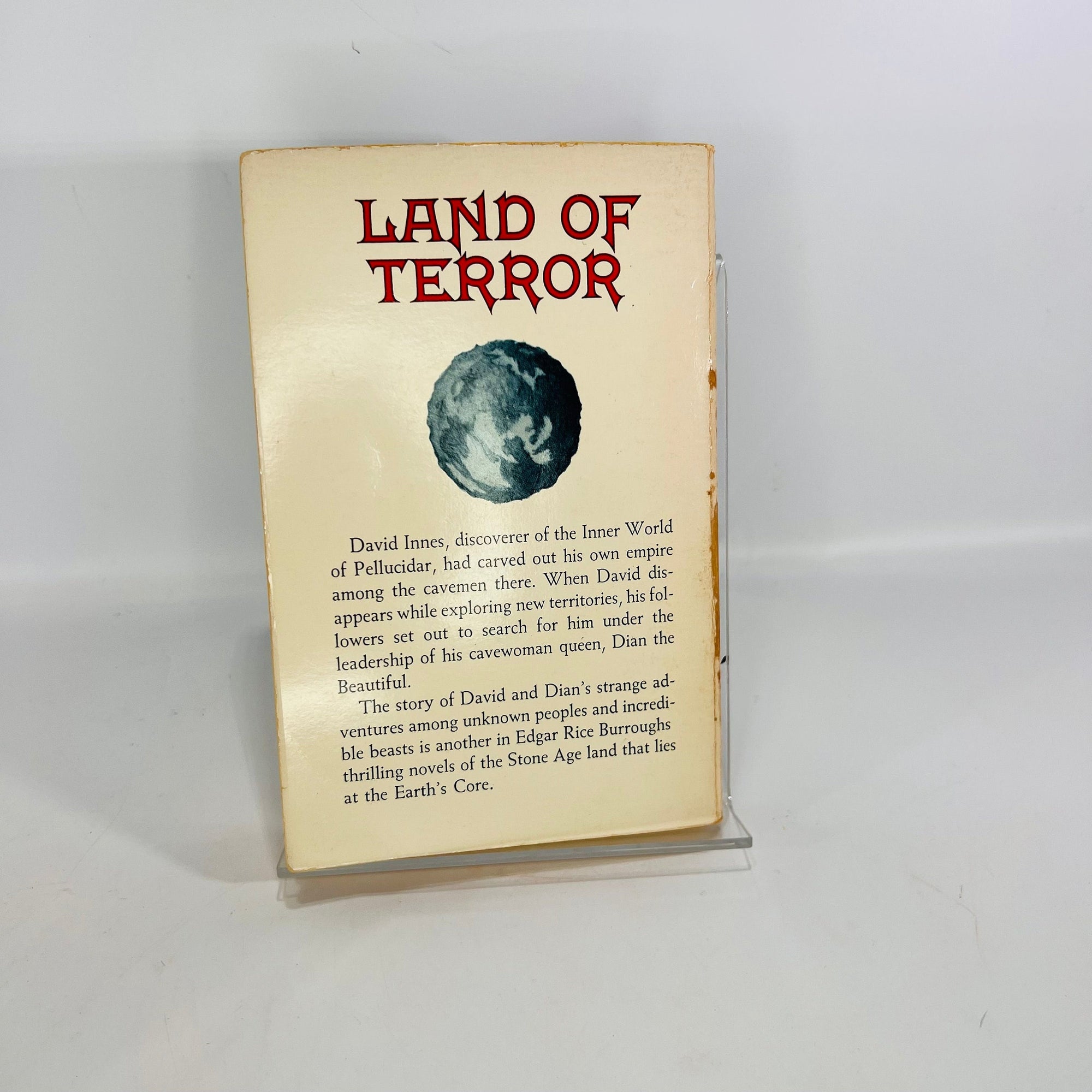 Land of Terror by Edgar Rice Burroughs 1944 Part of the Pellucidar #6  Series Ace Books Inc. F-256