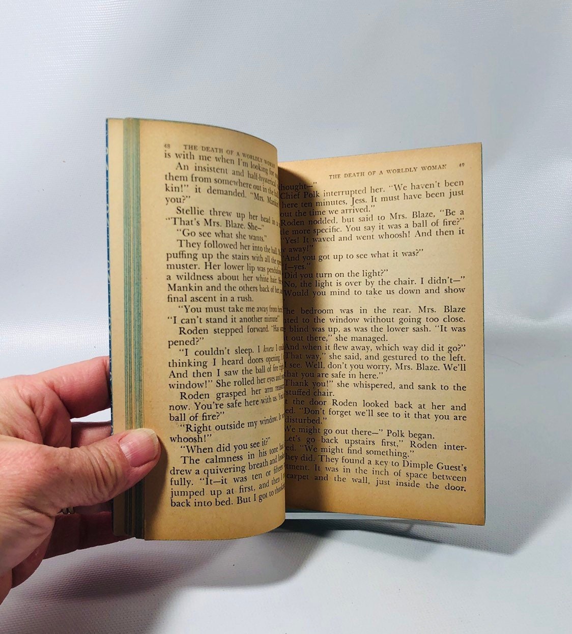 Vintage Paperback The Death of a Worldly Woman by A.B. Cunningham 1948 Dell Book Number 365