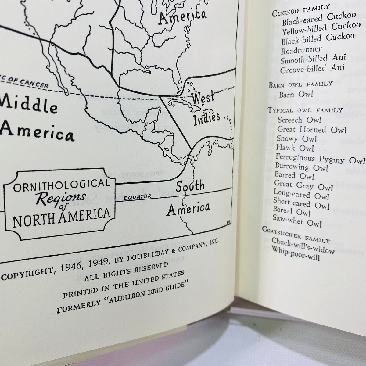 Audubon Land Bird Guide Birds of Eastern & Central North America by Richard Pough 1949