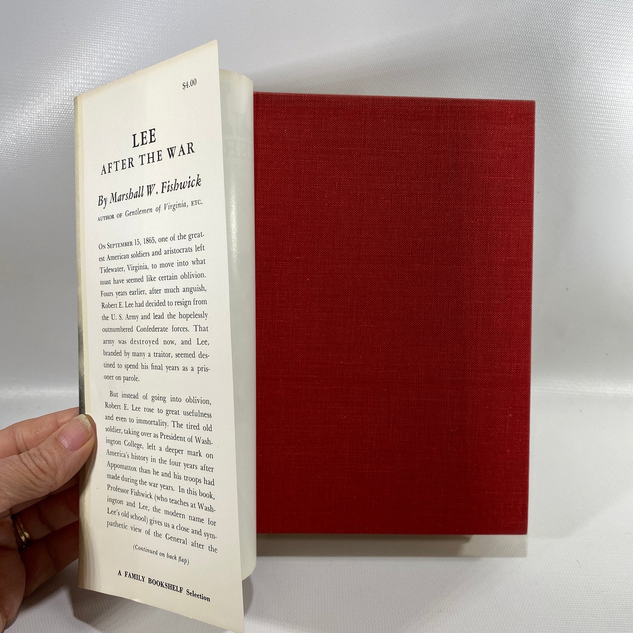 Lee After The War by Marshall W. Fishwick 1963 Vintage Book - Reading ...