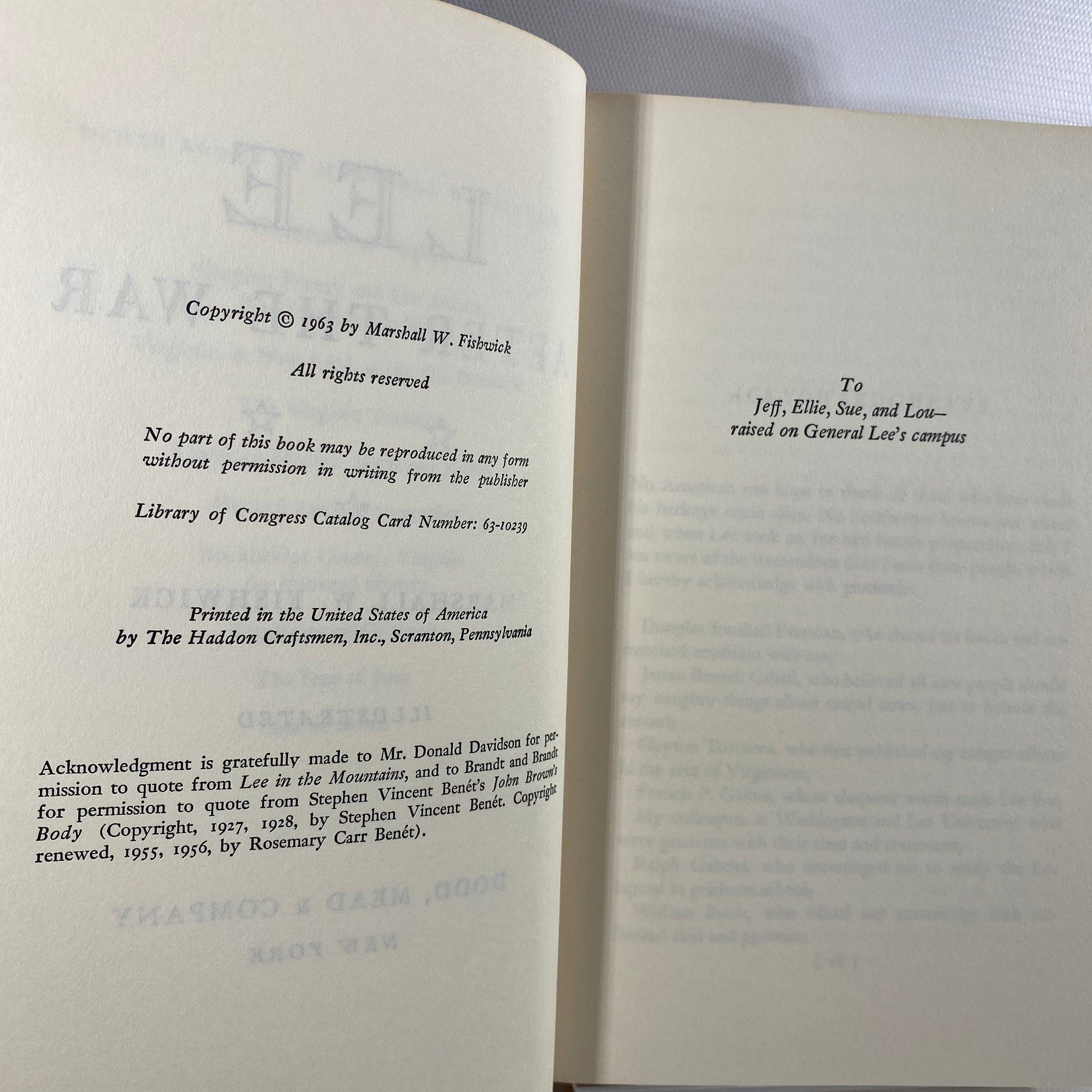 Lee After The War by Marshall W. Fishwick 1963 Vintage Book - Reading ...