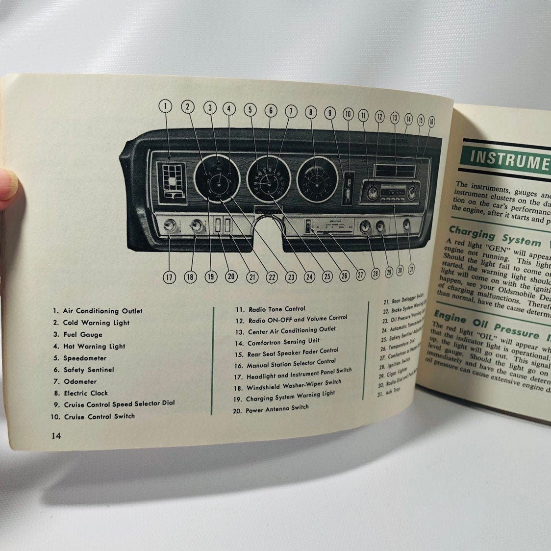 Vintage Oldsmobile 1967 Car Owners Manual for The Delta 88 Custom, Delmont 88, Oldsmobile A Division of General Motors of Lansing Michigan