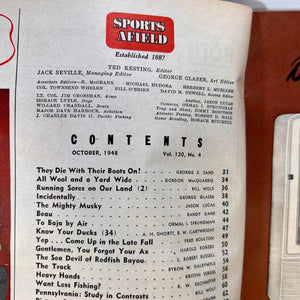 Sports AFeild October 1948 Vol. 120 No.4 Vintage Magazine