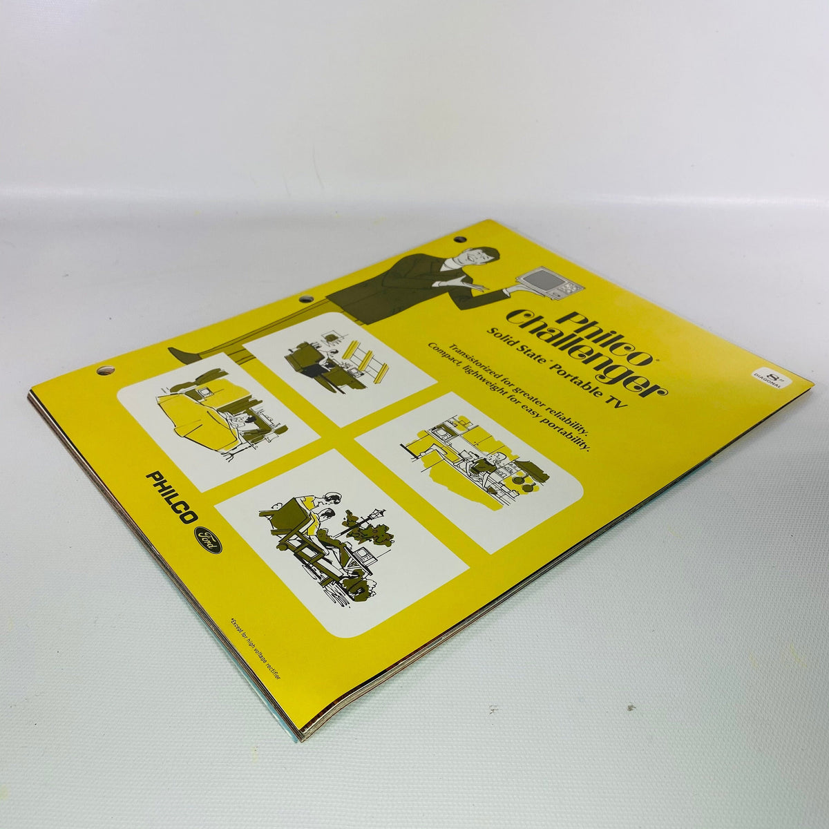 Philco Challenger Solid State Portable Tv Vintage Handbook Philco-Ford Corporation