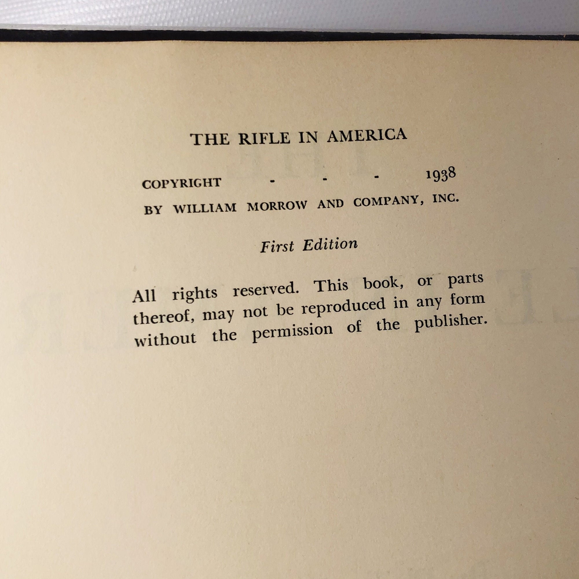 The Rifle in America by Philip B. Sharp 1938 First Edition Shooting Book Signed by the Author Vintage Book