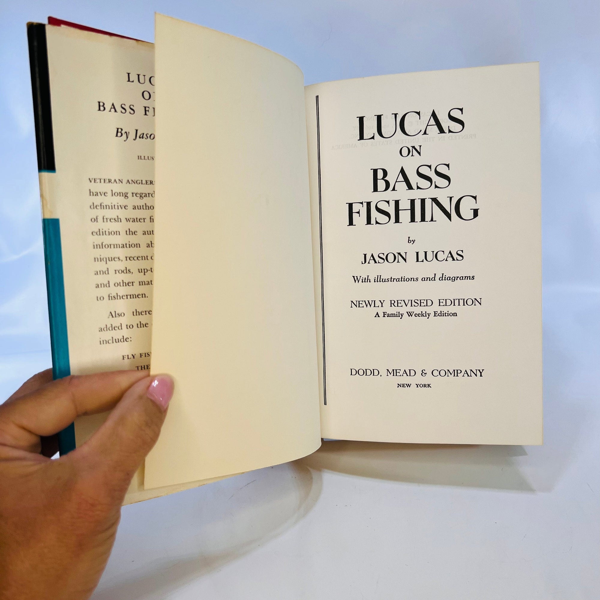 Lucas on Bass Fishing by Jason Lucas 1962 Dodd Mead and Company Vintage Book